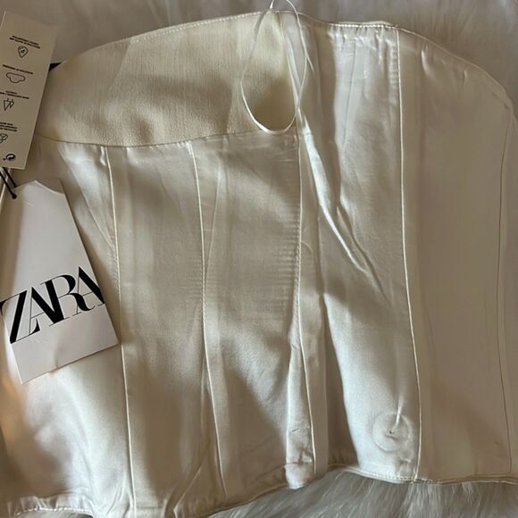 NWT Zara corset cream top - Picture 6 of 6